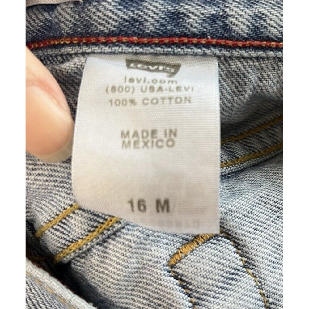 Vintage Levi's 550 Jeans 16 M Relaxed Fit Tapered Leg Light Wash Y2k High Rise - Picture 7 of 7